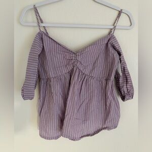 Socialite Pink and White Textured Top